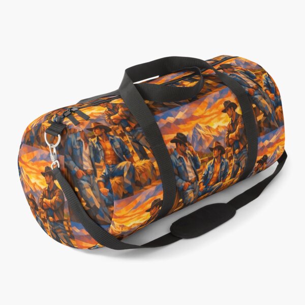 Item preview, Cubist Gay Denver Sundowner Leather Cowboys Gay Pride Graphic Design designed and sold by ItsAKinkThing.