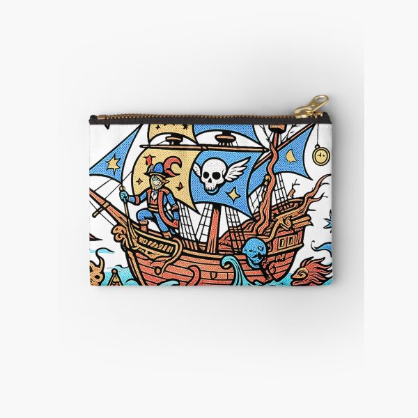 Item preview, Vintage Pirate Ship Sea Monsters Traditional Tattoo Art designed and sold by rich-moda.