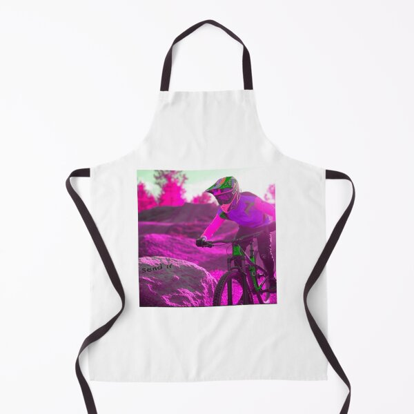 Item preview, Hyper-Vibrant Pink Mountain Biking Action designed and sold by joinertees.