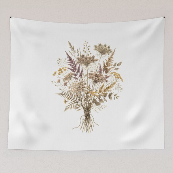 Item preview, Vintage Wildflower Bouquet Botanical Garden Floral Nature Design designed and sold by kiralynstration.