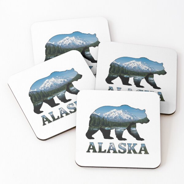 Item preview, Alaska Bear Nature, Mountain Landscape Wildlife Adventure Graphic designed and sold by Zizo-DR44.