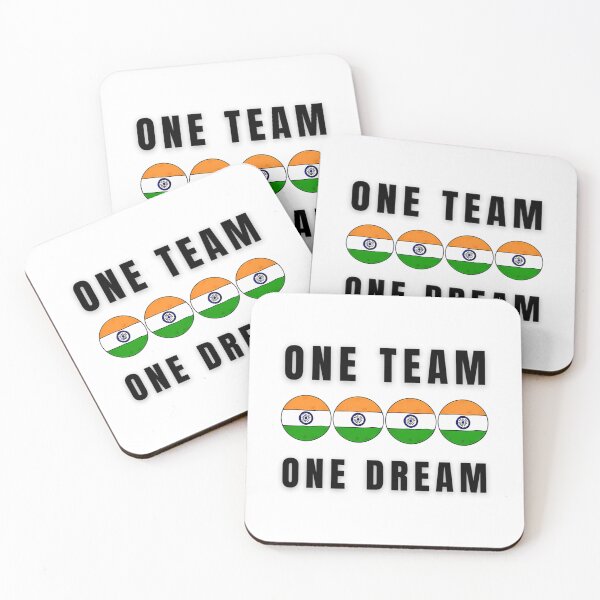 Item preview, One Team One Dream Indian Cricket designed and sold by jokerkenm.
