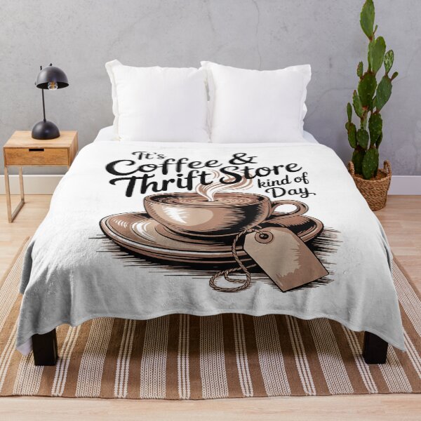 Item preview, It's Coffee and Thrift Store Kind of Day Funny Thrifting Vintage Design designed and sold by kiralynstration.