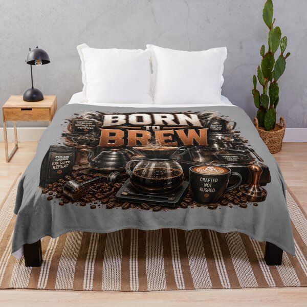 Item preview, Born To Brew Barista Coffee Design designed and sold by pradeepvisuals.