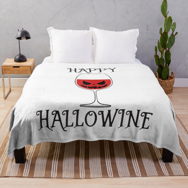 Item preview, Happy Hallowine Funny Halloween Wine Lover Party Pumpkin Design designed and sold by kiralynstration.
