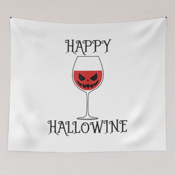 Item preview, Happy Hallowine Funny Halloween Wine Lover Party Pumpkin Design designed and sold by kiralynstration.