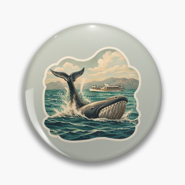 Item preview, Whale Watching Watercolor designed and sold by ChemicalXShop.