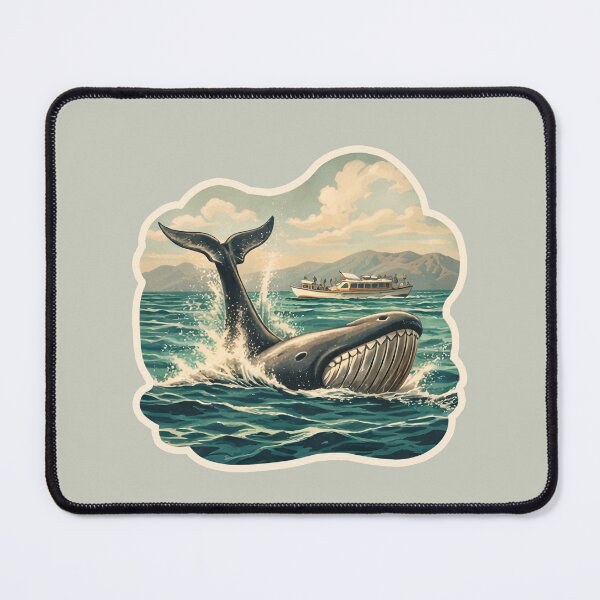 Item preview, Whale Watching Watercolor designed and sold by ChemicalXShop.