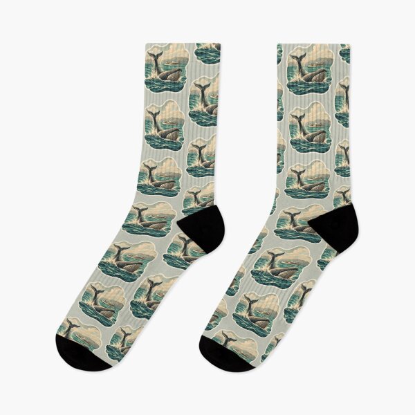 Item preview, Whale Watching Watercolor designed and sold by ChemicalXShop.