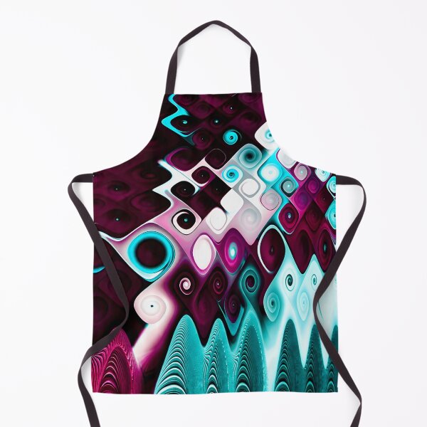 Item preview, Cascade: Intricate Abstract Magenta and Cyan Fractal Pattern designed and sold by Vicky Brago-Mitchell®.