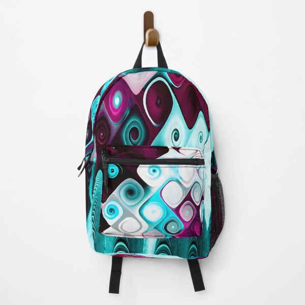 Item preview, Cascade: Intricate Abstract Magenta and Cyan Fractal Pattern designed and sold by Vicky Brago-Mitchell®.