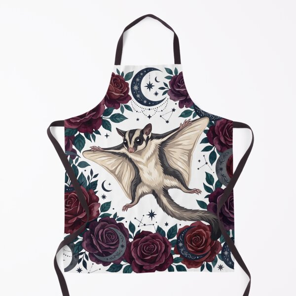 Item preview, Dark Romance Sugar Glider Gothic Bookish Floral Art designed and sold by WildbuntingStudio.