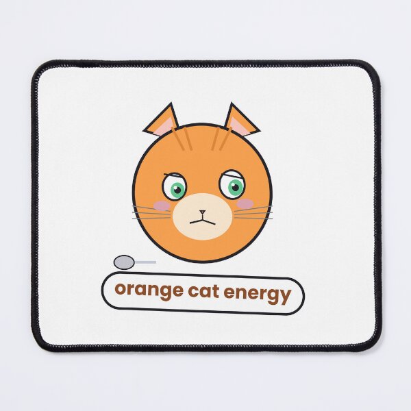 Item preview,  Orange Cat Energy Chaotic Cat Sticker designed and sold by QuirkyCartel.