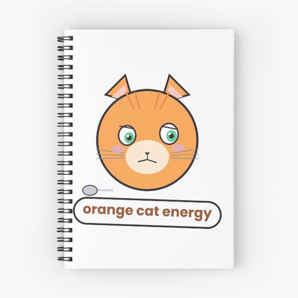 Item preview,  Orange Cat Energy Chaotic Cat Sticker designed and sold by QuirkyCartel.