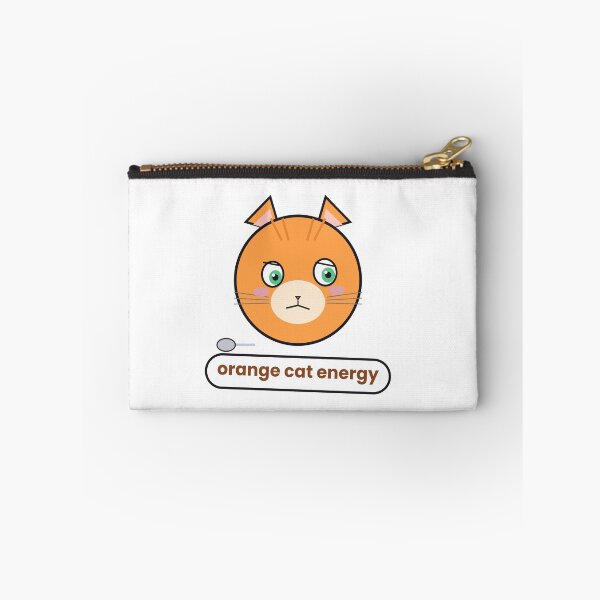 Item preview,  Orange Cat Energy Chaotic Cat Sticker designed and sold by QuirkyCartel.