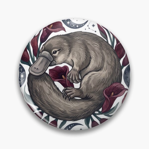 Item preview, Dark Romance Platypus Gothic Bookish Floral Art designed and sold by WildbuntingStudio.