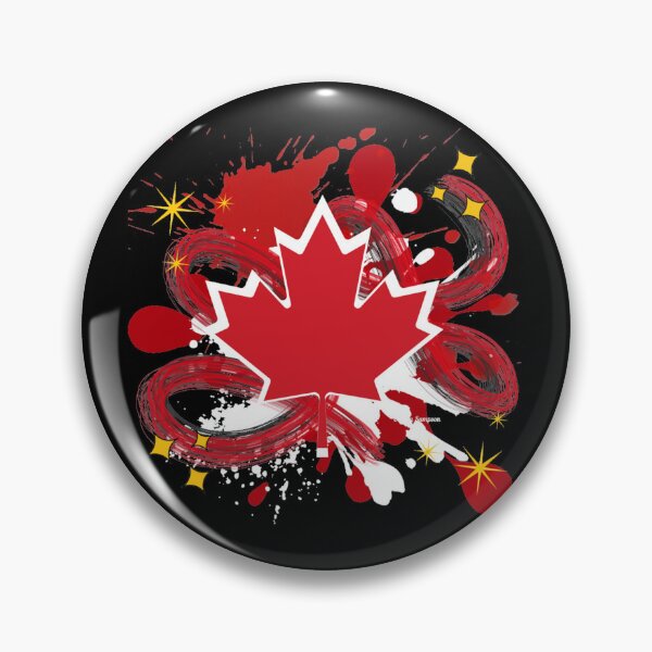Item preview, Canadian Maple Leaf with paint splatter  designed and sold by artbyomega.