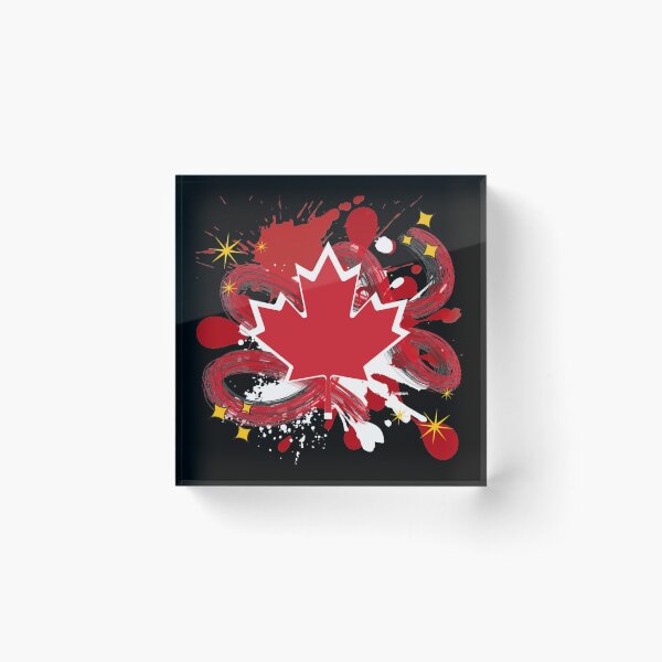 Item preview, Canadian Maple Leaf with paint splatter  designed and sold by artbyomega.