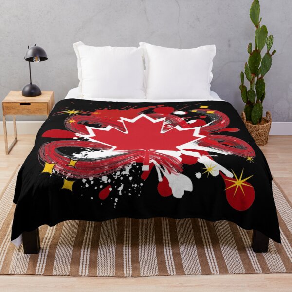 Item preview, Canadian Maple Leaf with paint splatter designed and sold by artbyomega.
