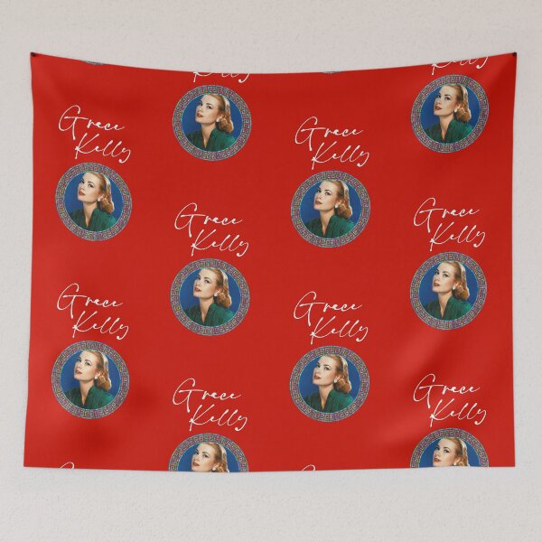Item preview, Grace Kelly Blue/Green (White on Red) designed and sold by PawsitiveMum3.