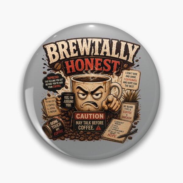 Item preview, Brewtally Honest Funny Coffee Pun designed and sold by pradeepvisuals.