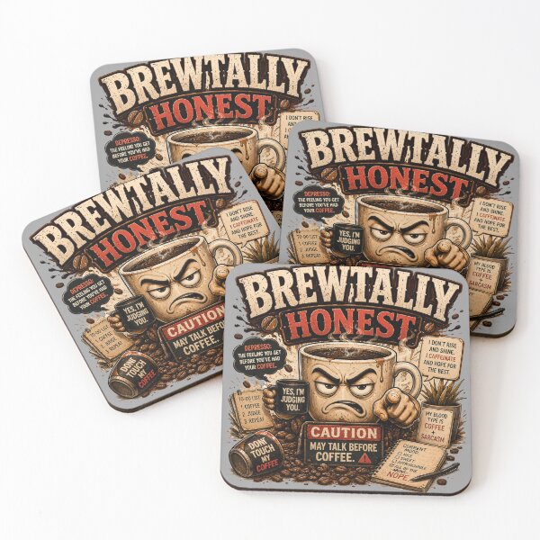 Item preview, Brewtally Honest Funny Coffee Pun designed and sold by pradeepvisuals.