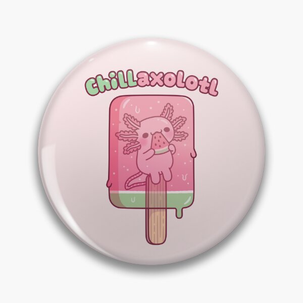 Item preview, Cute Axolotl Frozen In Ice Lolly Chillaxolotl Pun designed and sold by rustydoodle.