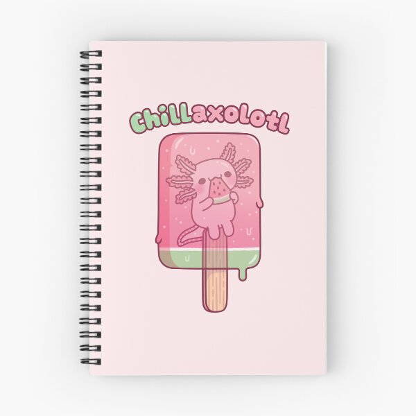 Item preview, Cute Axolotl Frozen In Ice Lolly Chillaxolotl Pun designed and sold by rustydoodle.