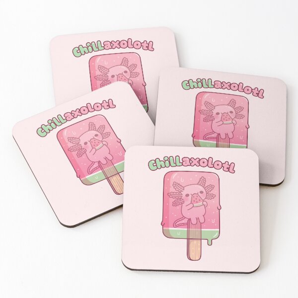 Item preview, Cute Axolotl Frozen In Ice Lolly Chillaxolotl Pun designed and sold by rustydoodle.