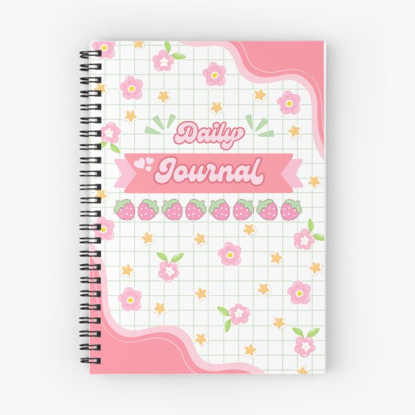 Item preview, Kawaii Strawberry Daily Journal designed and sold by malaynasart.