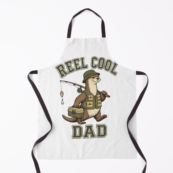 Item preview, Reel Cool Dad Otter Fishing Retro designed and sold by QuiteOrbit.
