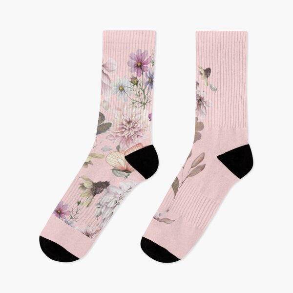 Item preview, Ethereal Soft Pink Garden & Butterfly Study designed and sold by RahniNM.