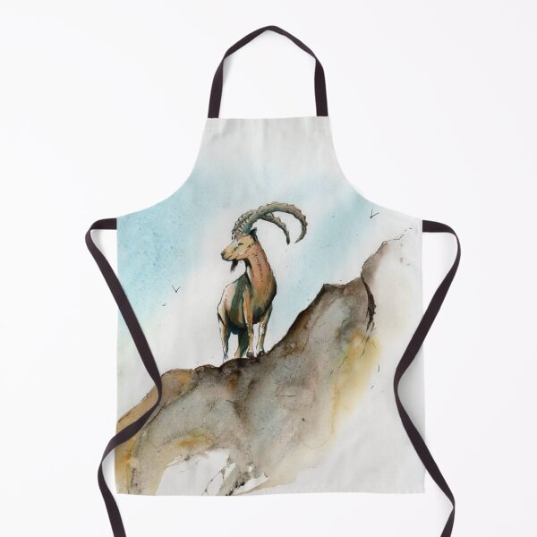 Item preview, Mountain Ibex Watercolor Wildlife designed and sold by ZachMurphyArt.