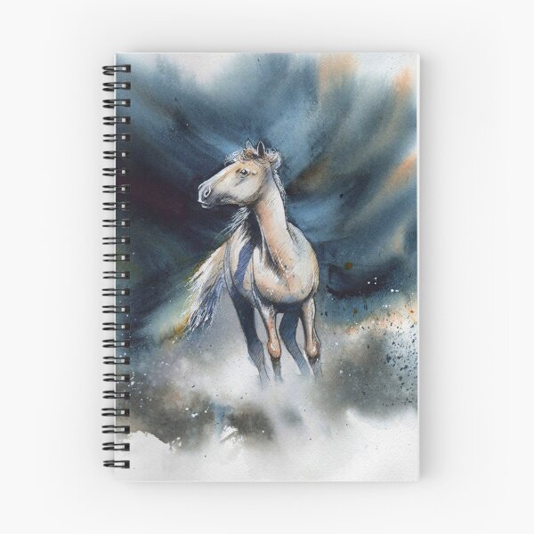 Item preview, White Horse Watercolor designed and sold by ZachMurphyArt.