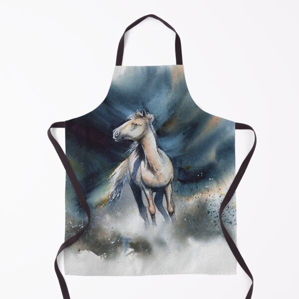Item preview, White Horse Watercolor designed and sold by ZachMurphyArt.