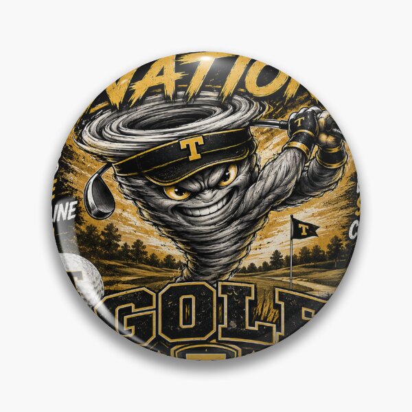 Item preview, Tornado Nation golf--black and gold pride designed and sold by LamesaFanShop.