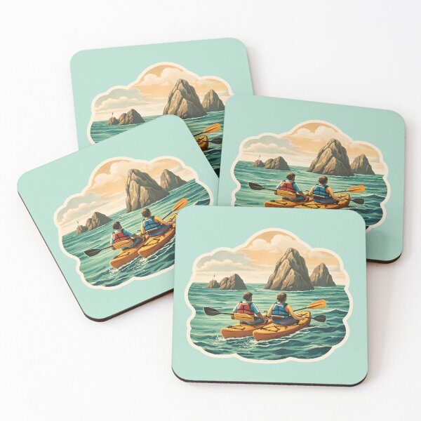 Item preview, Ocean Kayaking Watercolor designed and sold by ChemicalXShop.