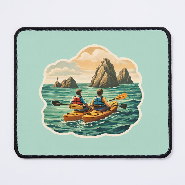 Item preview, Ocean Kayaking Watercolor designed and sold by ChemicalXShop.