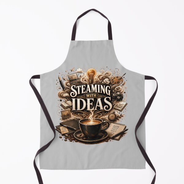 Item preview, Steaming With Ideas Creative Coffee Quote designed and sold by pradeepvisuals.