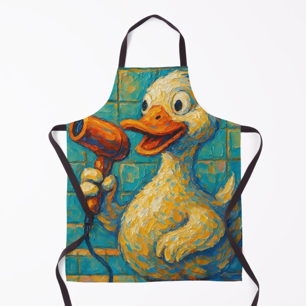 Item preview, Abstract Impasto Painting of Singing Duck Serenade | Whimsical Cute Duck Illustration | Colorful Modern Farmhouse Animal Wall Art Print designed and sold by PaintedPixels01.