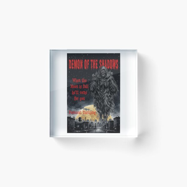 Item preview, Demon of the Shadows Horror Noir Book Cover designed and sold by susiecc.