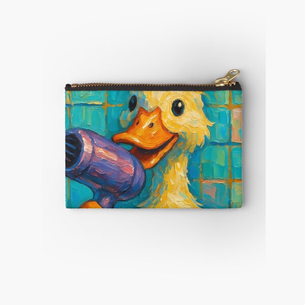 Item preview, Abstract Impasto Painting of Singing Duck Serenade | Whimsical Cute Duck Illustration | Colorful Modern Farmhouse Animal Wall Art Print designed and sold by PaintedPixels01.
