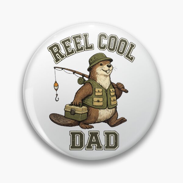 Item preview, Funny beaver Fisherman Dad Vintage designed and sold by QuiteOrbit.