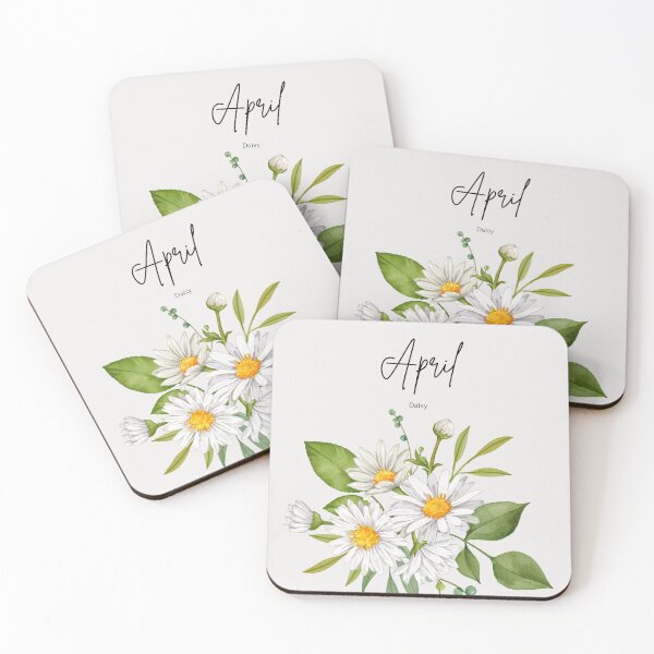 Item preview, April Birth Flower Daisy Sweet Minimalist Botanical Art designed and sold by Cozy Moss Studio.