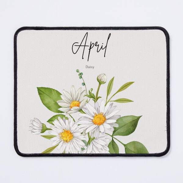 Item preview, April Birth Flower Daisy Sweet Minimalist Botanical Art designed and sold by Cozy Moss Studio.