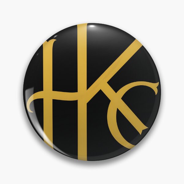 Item preview, Gold Monogram Emblem Initials Circle  designed and sold by TeeParteaArt.