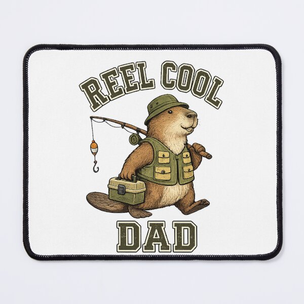 Item preview, Retro Fishing Dad capybara Graphic designed and sold by QuiteOrbit.