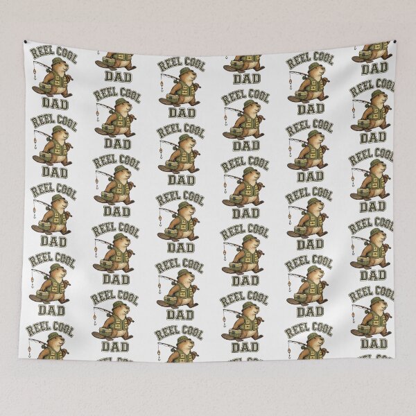 Item preview, Retro Fishing Dad capybara Graphic designed and sold by QuiteOrbit.