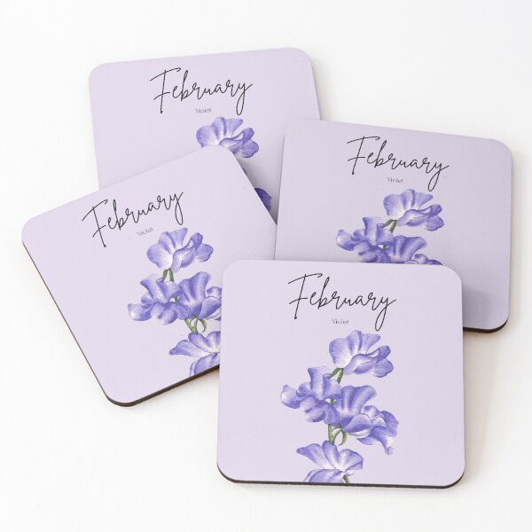 Item preview, February Birth Flower Violet Delicate Aesthetic Floral designed and sold by Cozy Moss Studio.