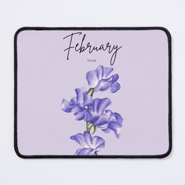 Item preview, February Birth Flower Violet Delicate Aesthetic Floral designed and sold by Cozy Moss Studio.